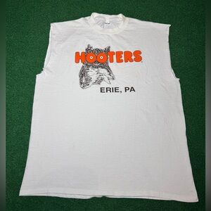 Hooters Cutoff Vintage Tank Top 90s Y2K Sleeveless XL 23x29 T Shirt